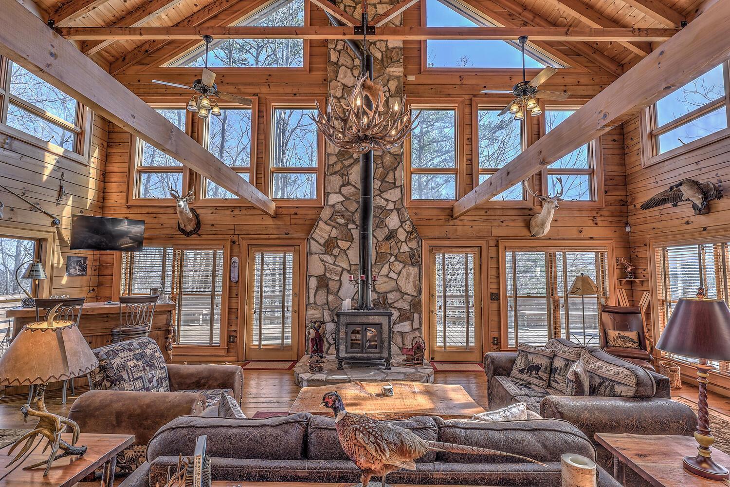 Blue Ridge Bliss- Spacious Cabin, Pets, Hot Tub! エクステリア 写真