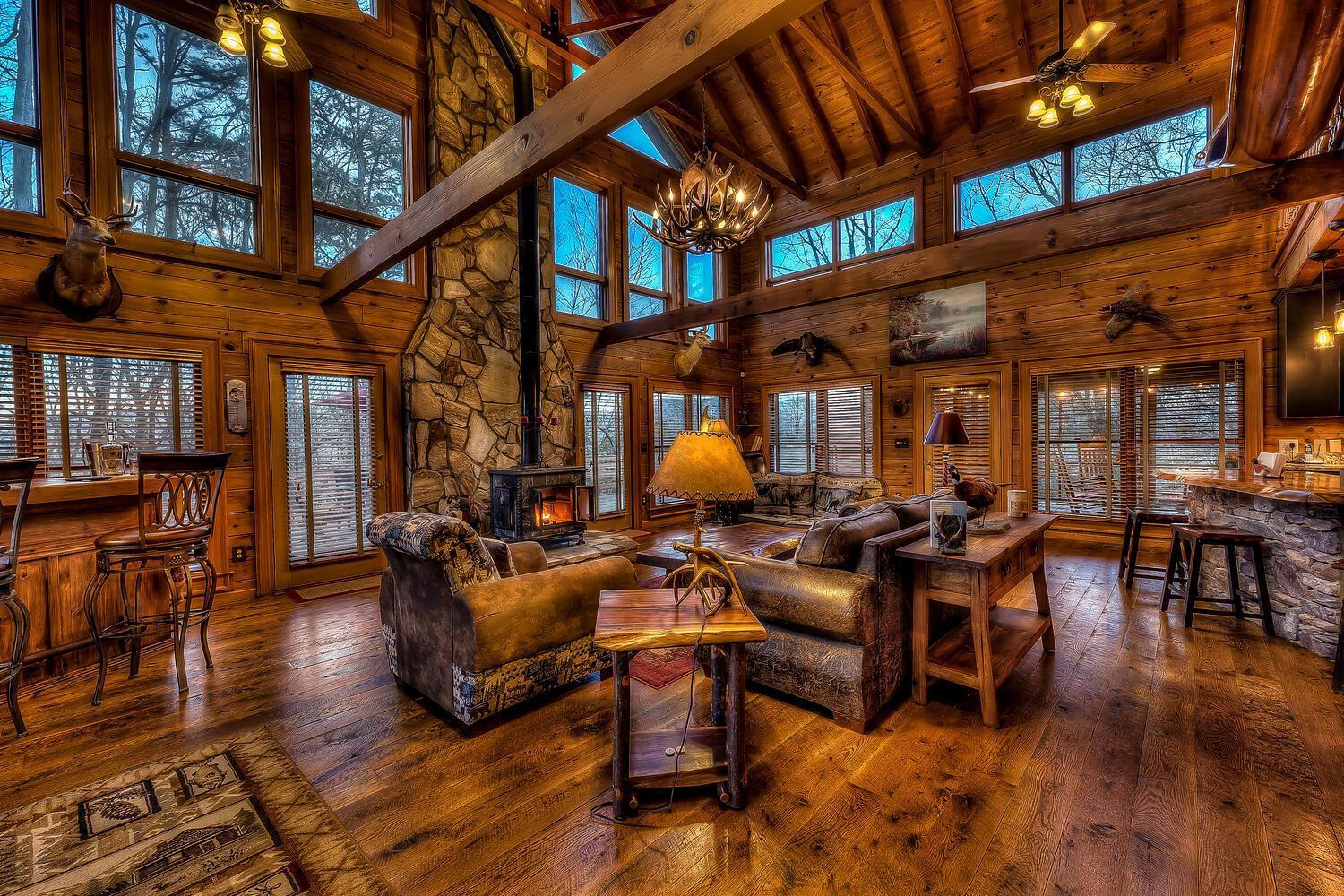 Blue Ridge Bliss- Spacious Cabin, Pets, Hot Tub! エクステリア 写真